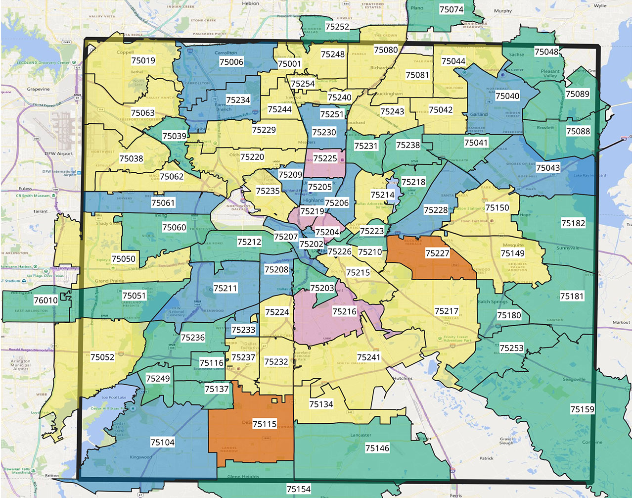 Coronavirus Briefs Dallas Latest Zip Code Map More Central Track