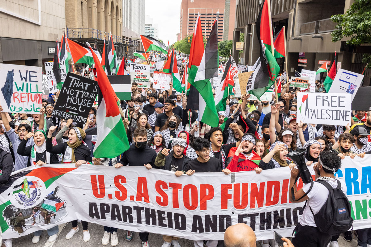 [PHOTOS] Scenes From Dallas' Free Palestine Protests. | Central Track